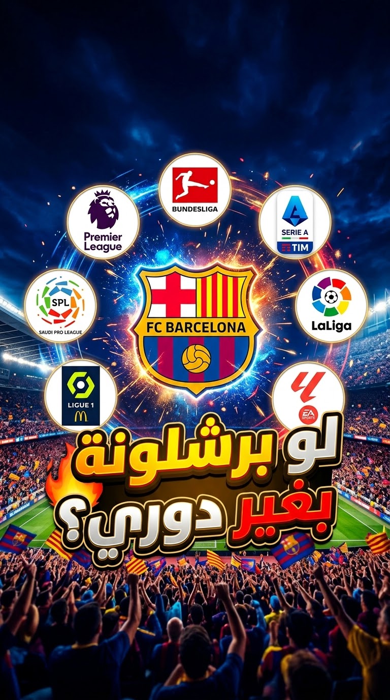 ترتيب برشلونة لو كان في ست منتخبات مختلف